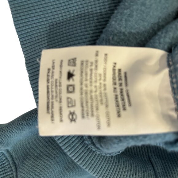 Nike Oversized Blue Athleisure Cotton Sweatshirt Women's Large Cozy Fleece Soft - Picture 7 of 8